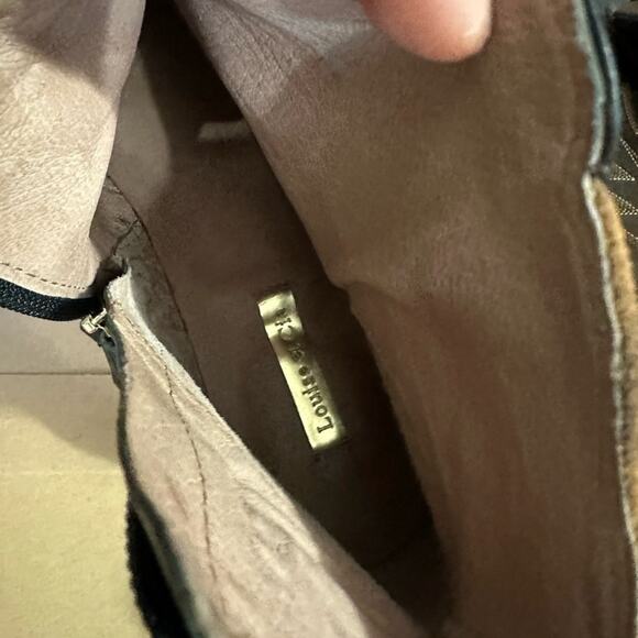 Louise et Cie Women’s Black Leopard Smooth Calf Booties‎ Size 8.5 - Picture 8 of 9